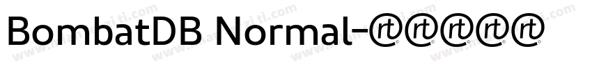 BombatDB Normal字体转换